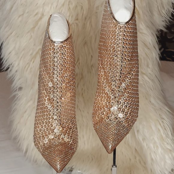 Christian Louboutin Ankle Boots, Sequin Designer Boots, Huge Discount! - Picture 8 of 15